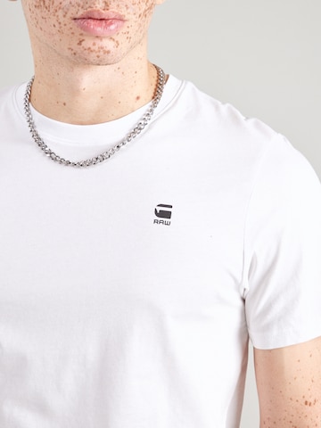 G-STAR Koszulka 'Graw' w kolorze biały