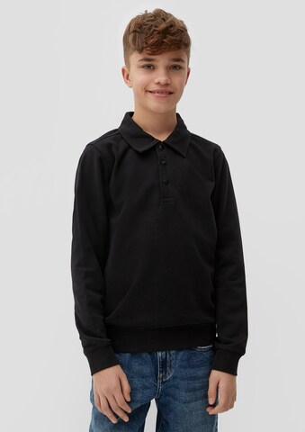 s.Oliver Sweatshirt in Schwarz: predná strana