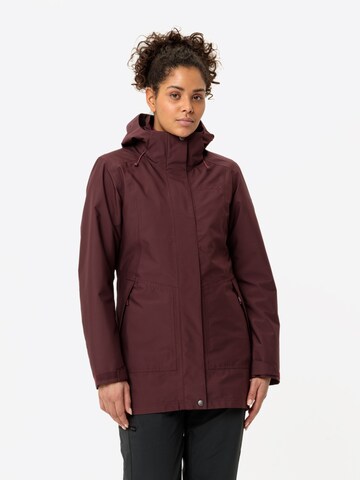 VAUDE Athletic Jacket ' Idris ' in Brown: front