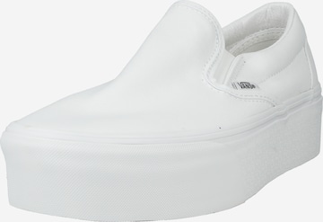 VANS Спортни обувки Slip On в бяло: отпред
