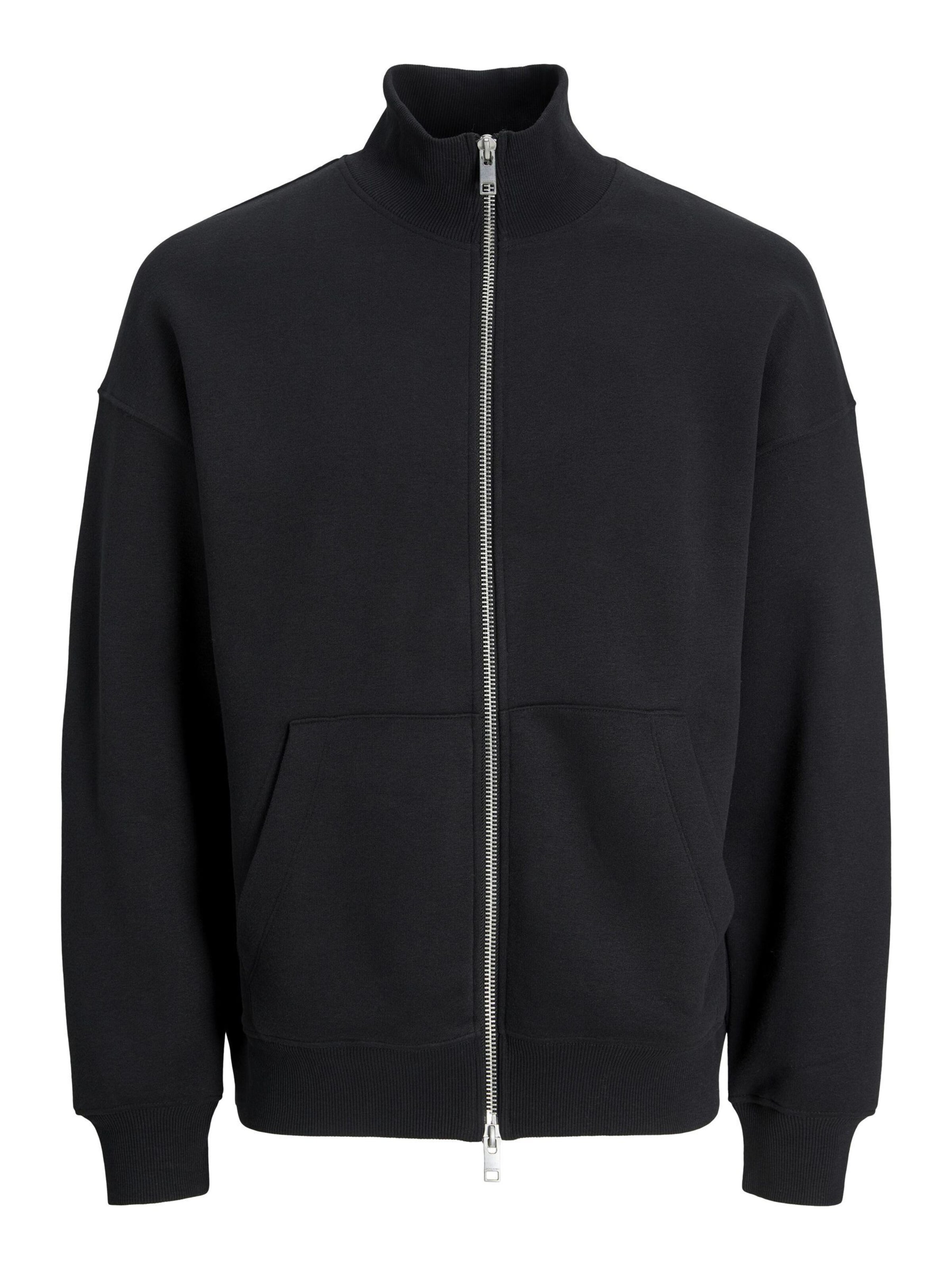 JACK & JONES Sweatjacke in Schwarz: Vorderseite