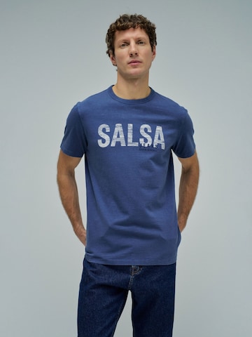 Salsa Jeans T-shirts in Blau: Vorderseite