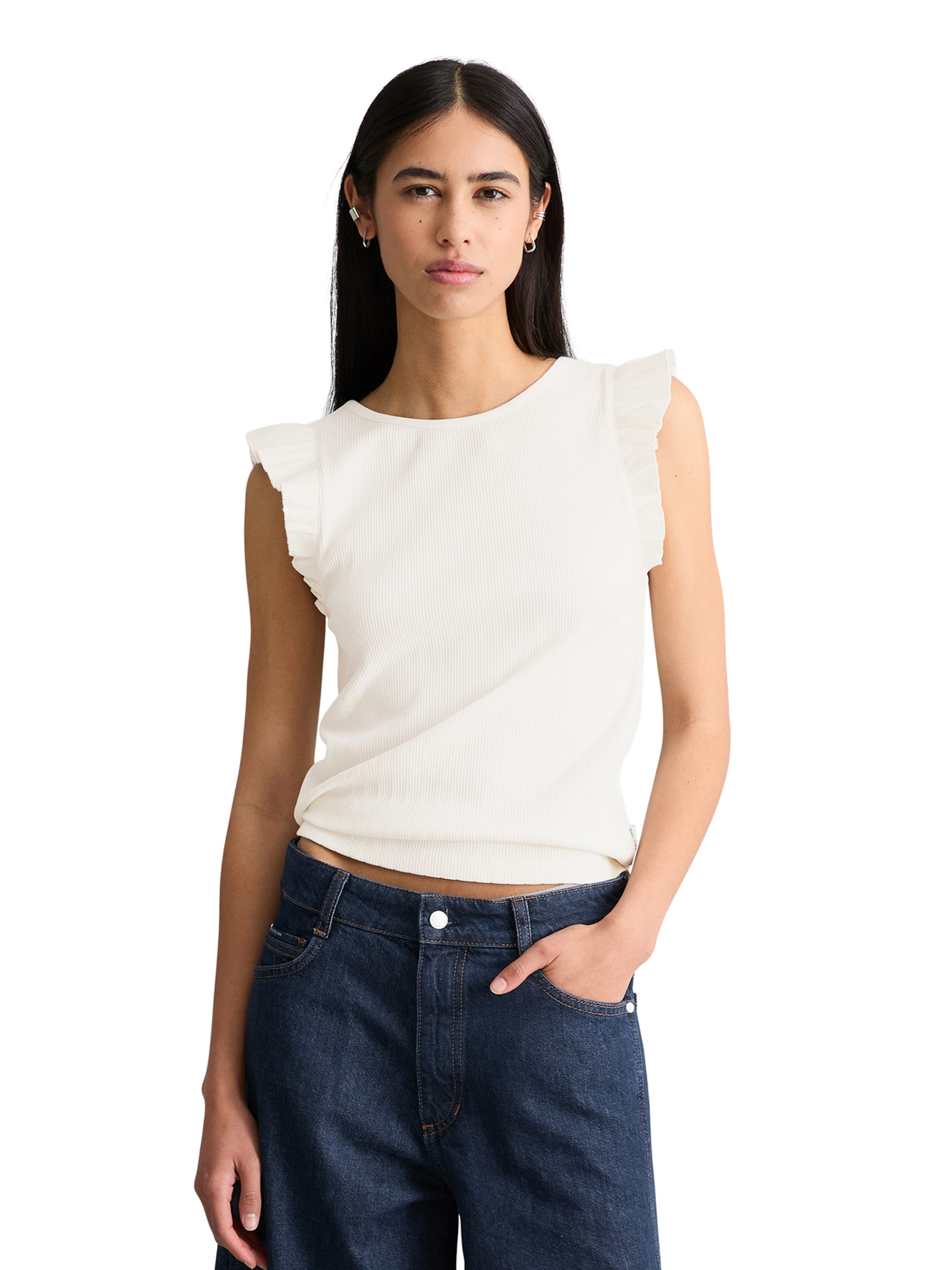 Top di Marc O'Polo DENIM in bianco: frontale