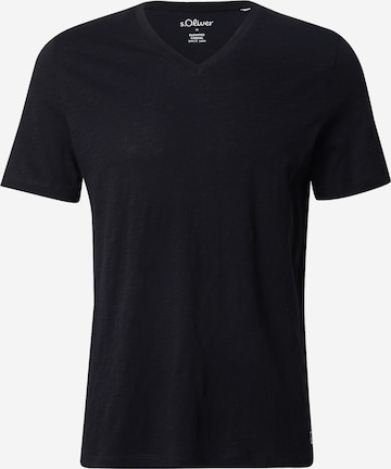 s.Oliver T-Shirt in Schwarz: Vorderseite