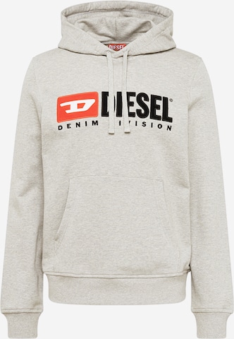 DIESEL Sweatshirt 'GINN' in Grey: front