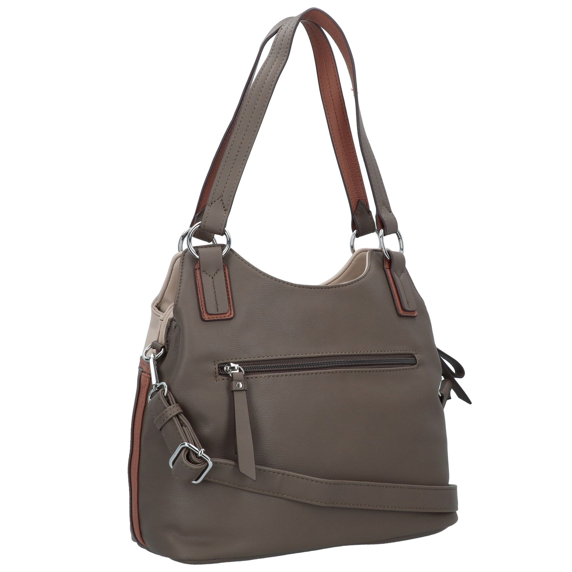 TOM TAILOR Shoulder Bag 'Jule' in Brown