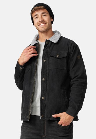 INDICODE JEANS Between-season jacket 'Tonni' in Black: front