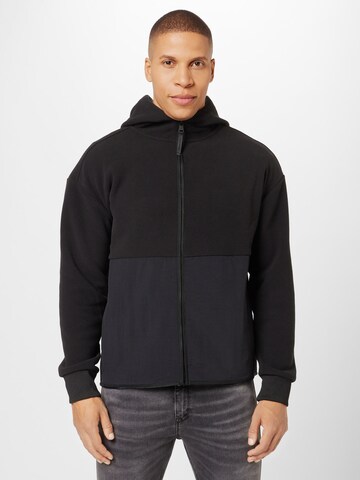 Calvin Klein Flisová bunda - Čierna: predná strana