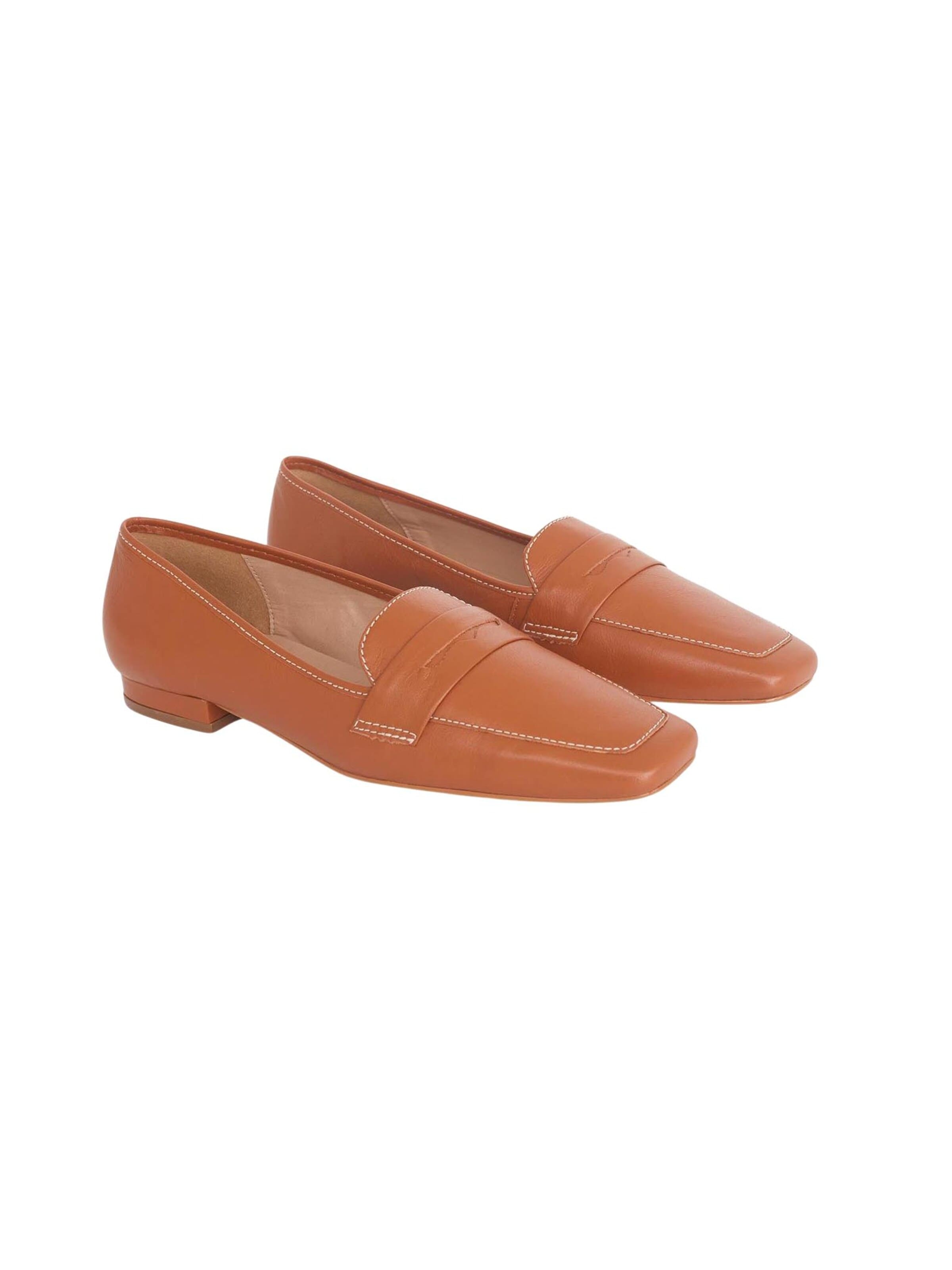 Mangara Atelier Instappers 'Cipó en Cuir Caramel' in Bruin