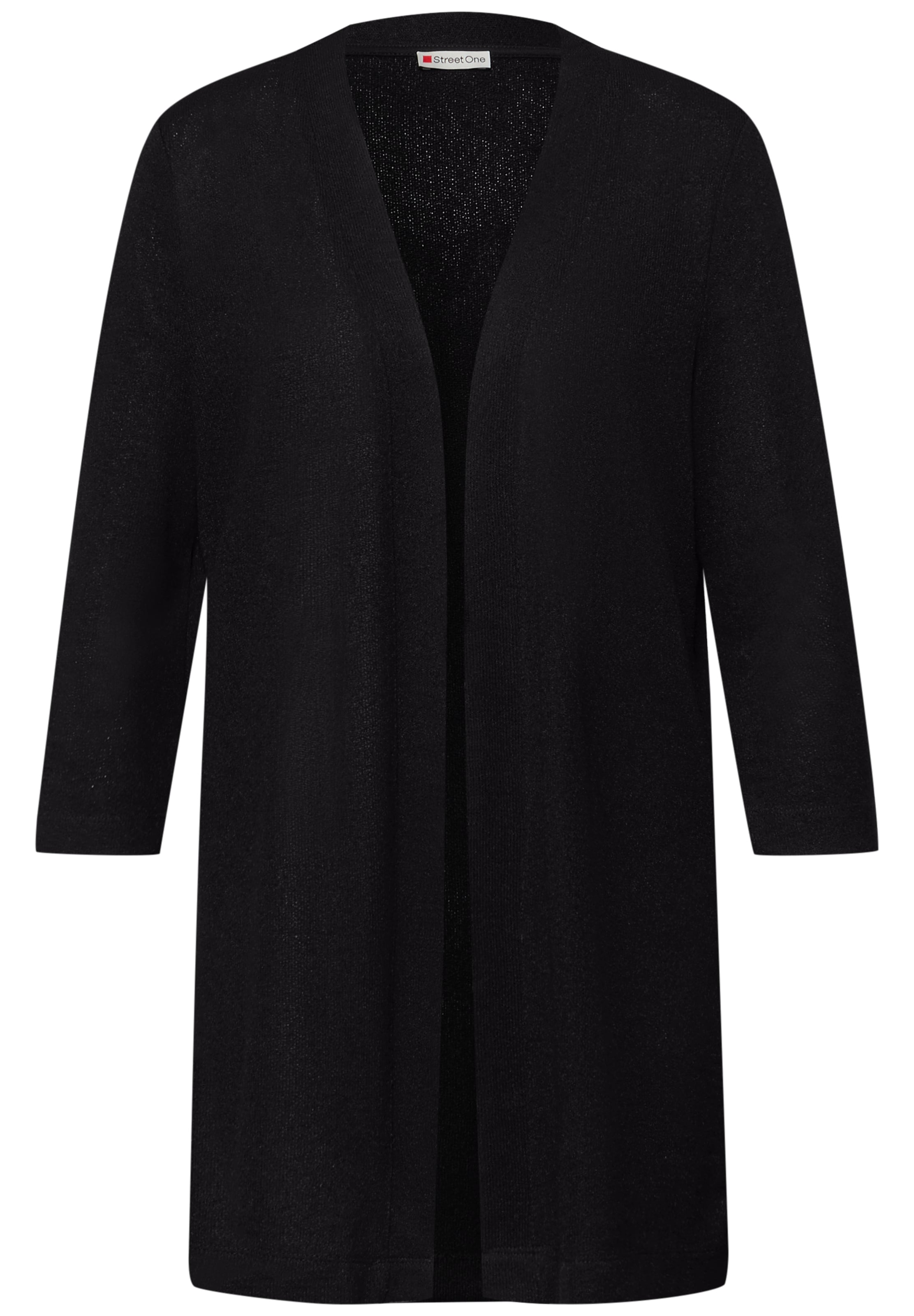 STREET ONE Strickjacke in Schwarz: Vorderseite