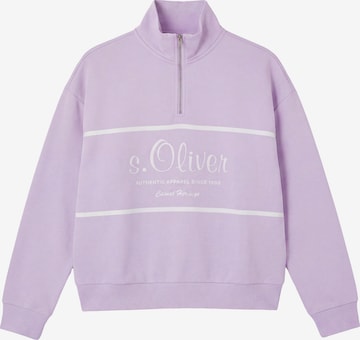 s.OliverSweater majica - ljubičasta boja: prednji dio
