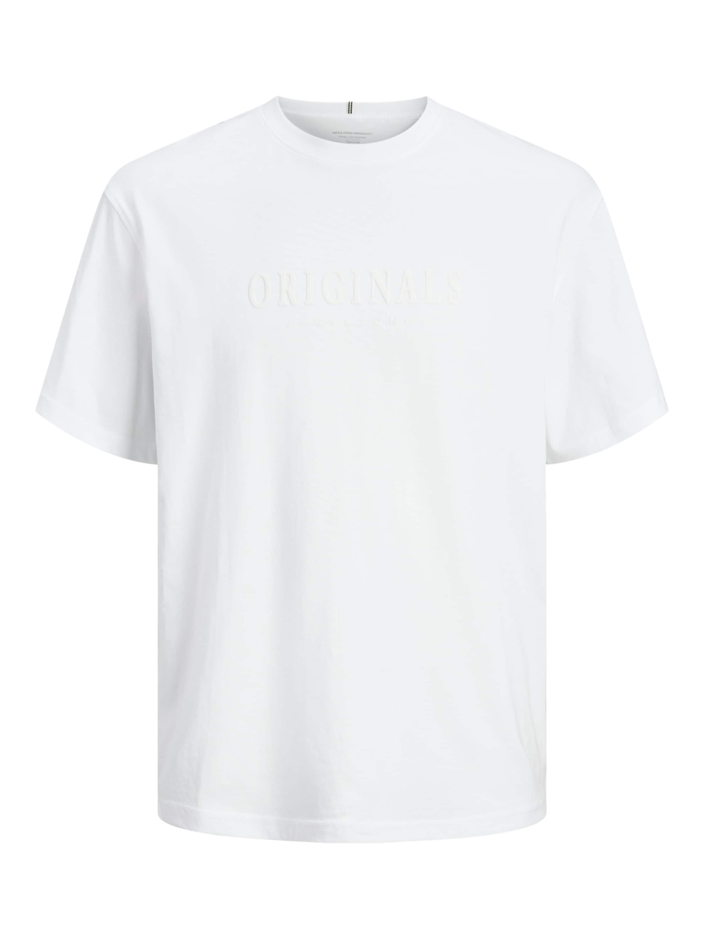 JACK & JONES - Camiseta 'JORFrederiksberg' en blanco: frente