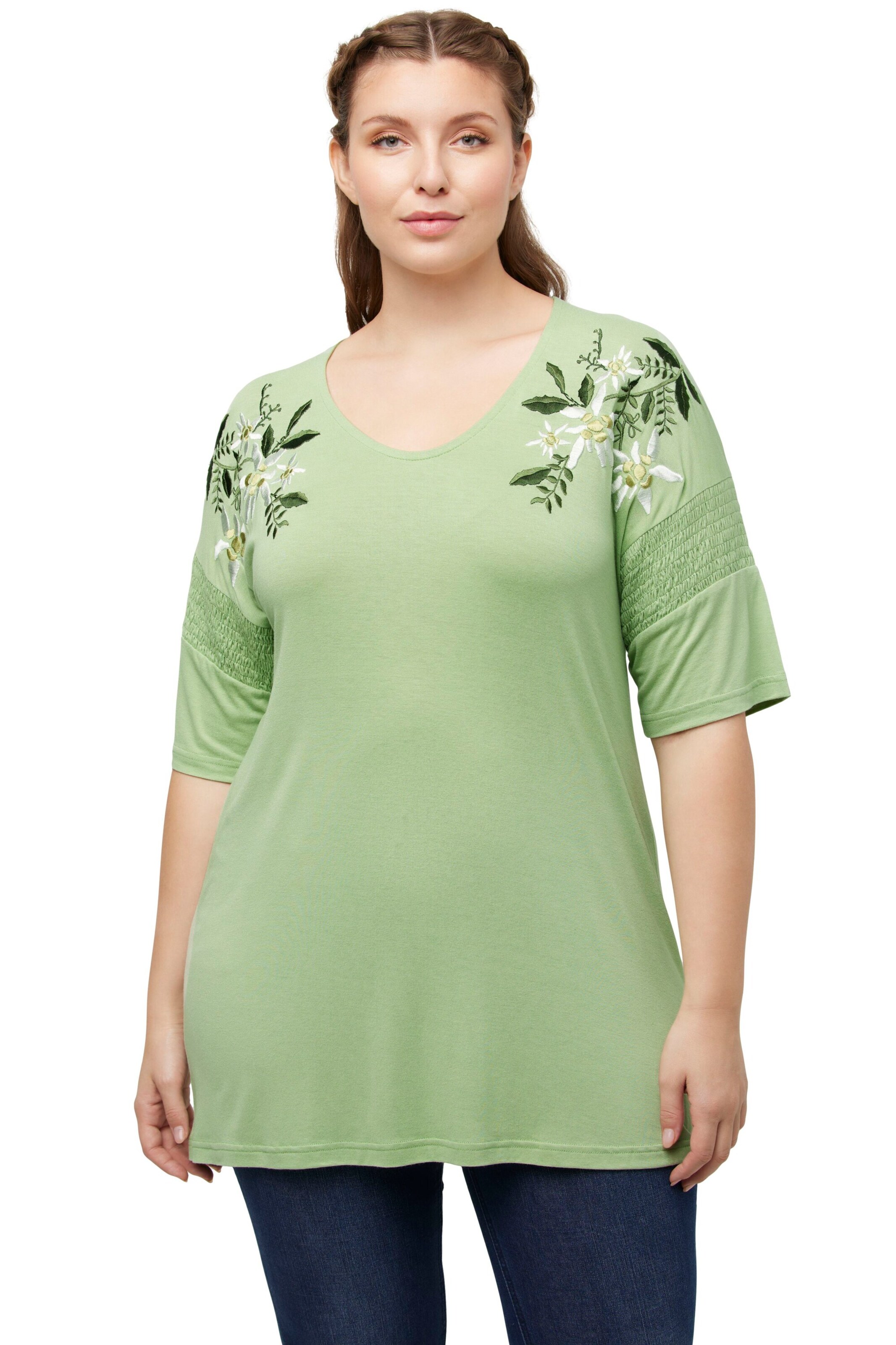 Ulla Popken Shirt in Green: front