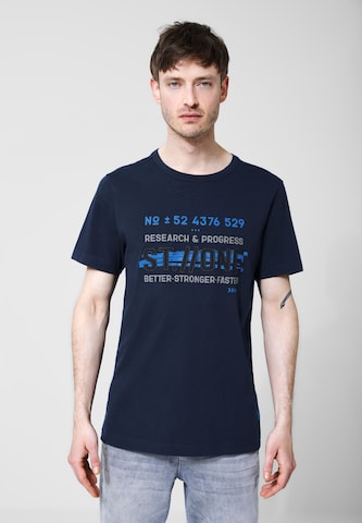 Street One MEN T-Shirt in Blau: predná strana