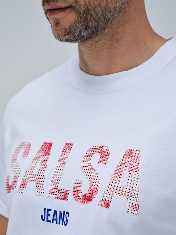T-Shirt Salsa Jeans en blanc