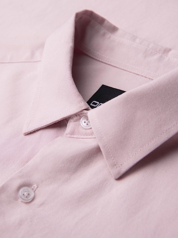 Coupe regular Chemise business Ombre en rose