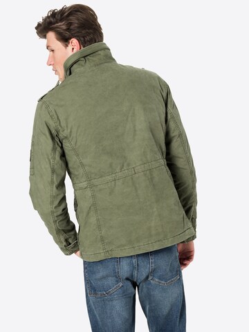 SuperdryRegular Fit Prijelazna jakna 'Rookie' - zelena boja