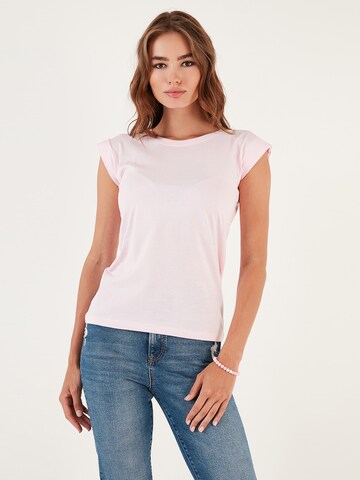 LELA Shirt in Roze: voorkant