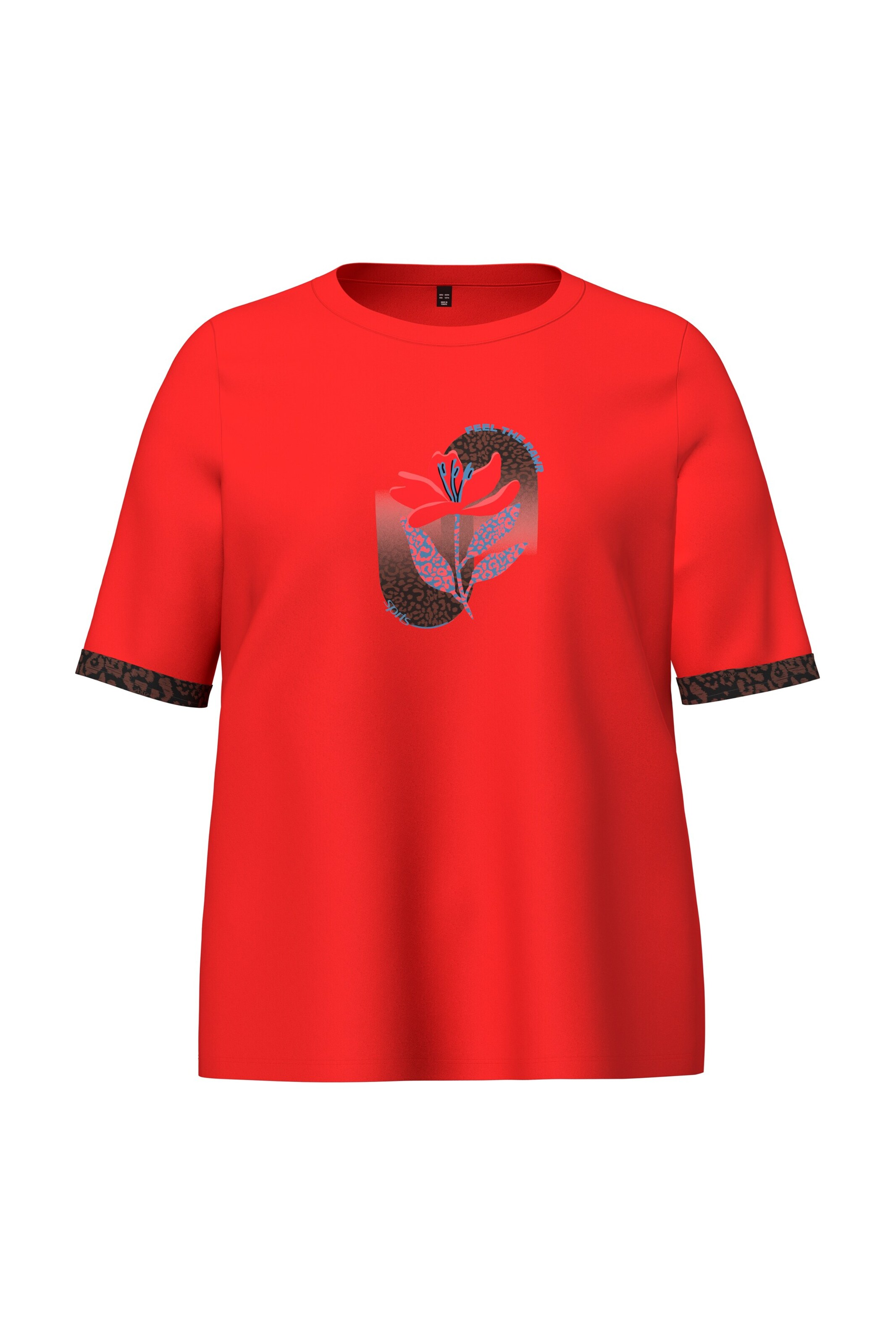 Ulla Popken T-Shirt in Rot: Vorderseite