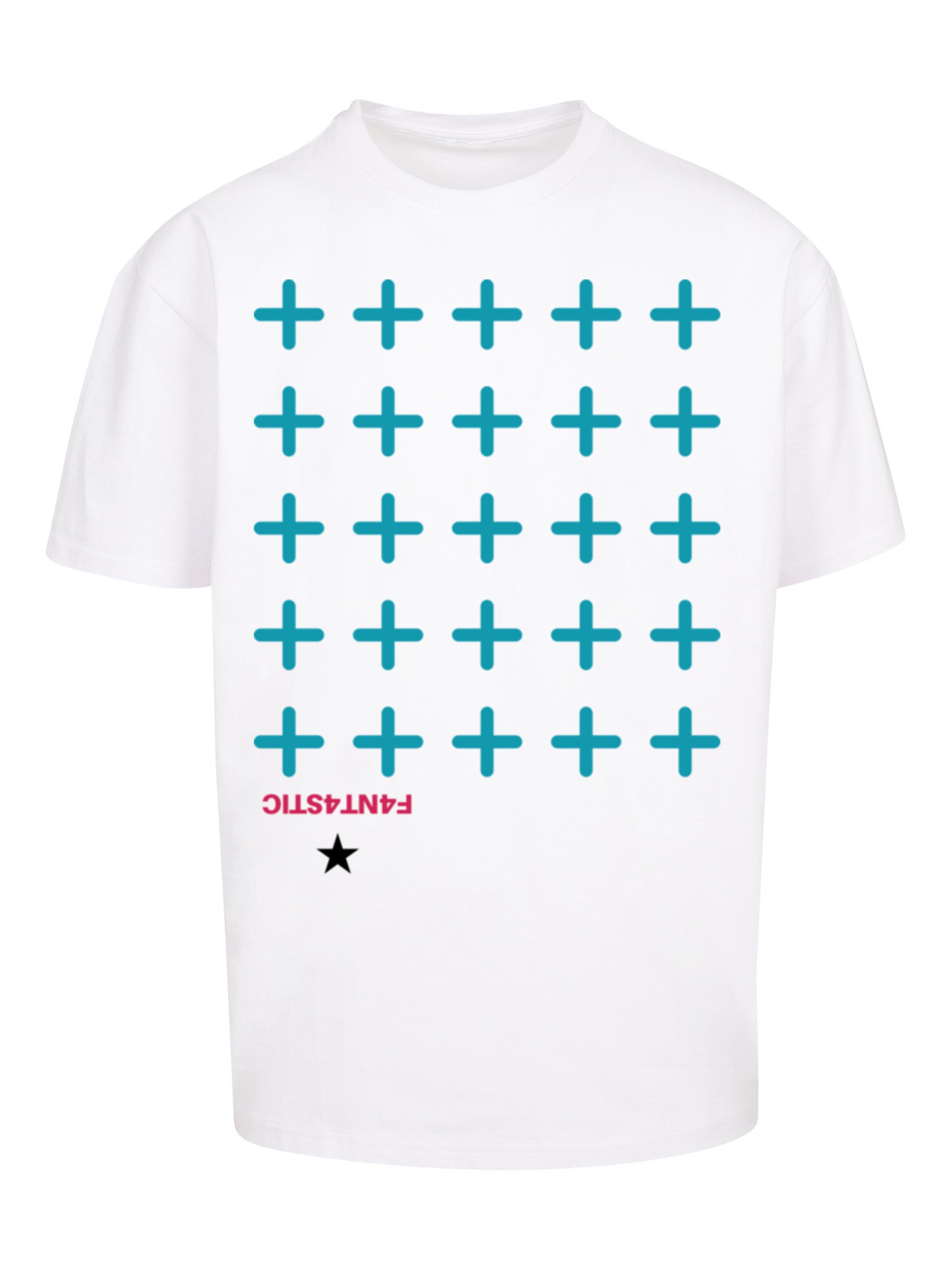 F4NT4STIC Shirt in Wit: voorkant