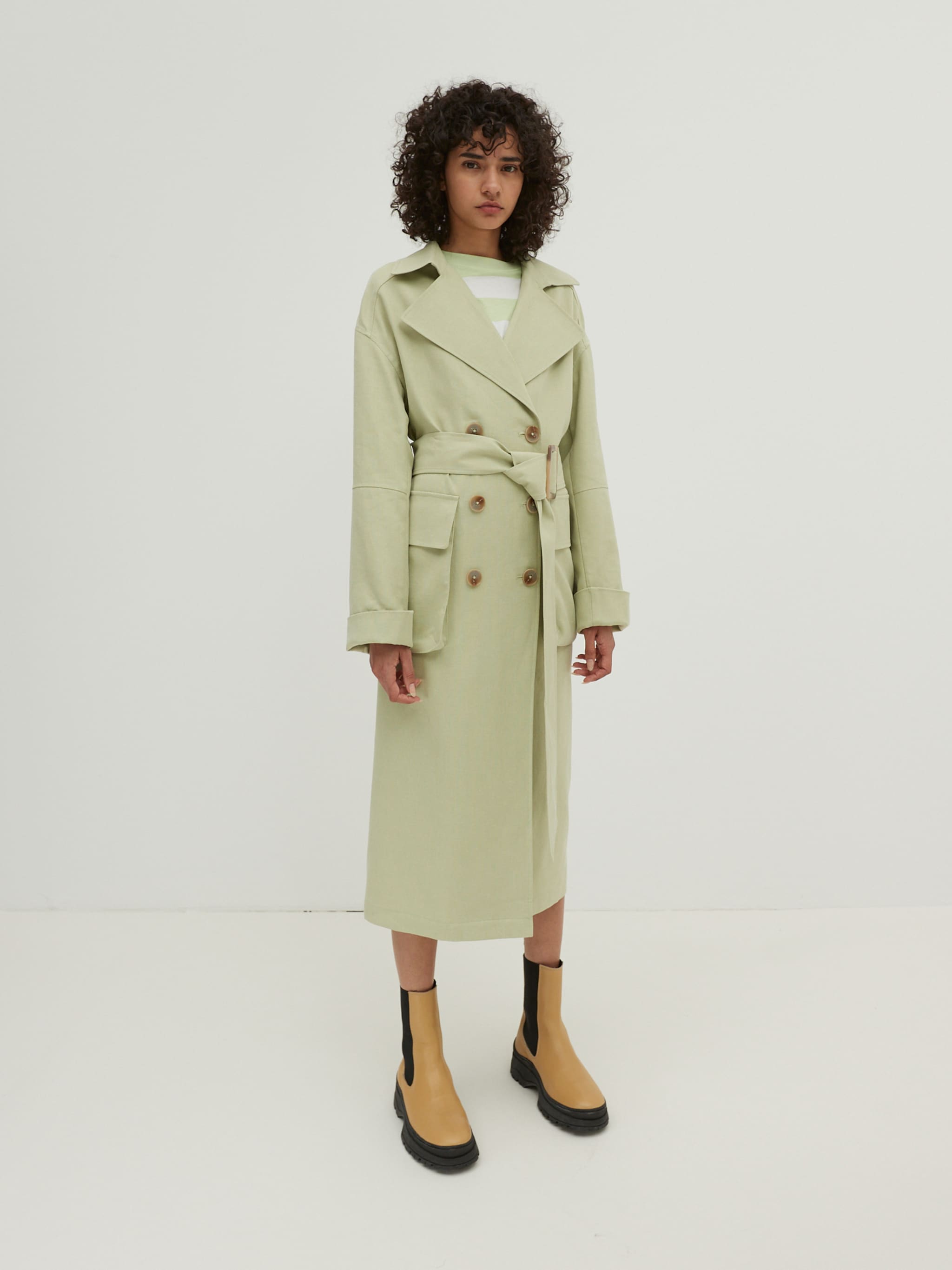 EDITED Produits Manteau mi-saison 'Giuliana' vert
