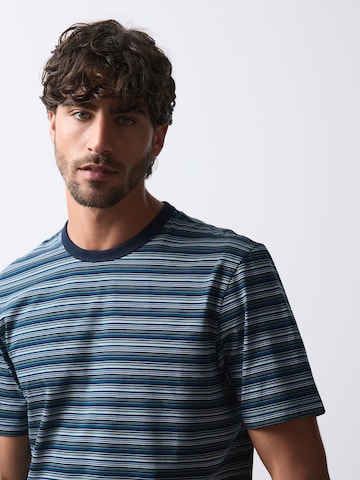 Next - Camisa 'N. Premium' em azul