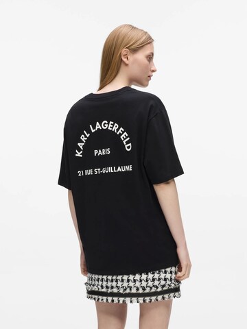 Karl Lagerfeld - Camiseta 'Rue St-Guillaume' en negro