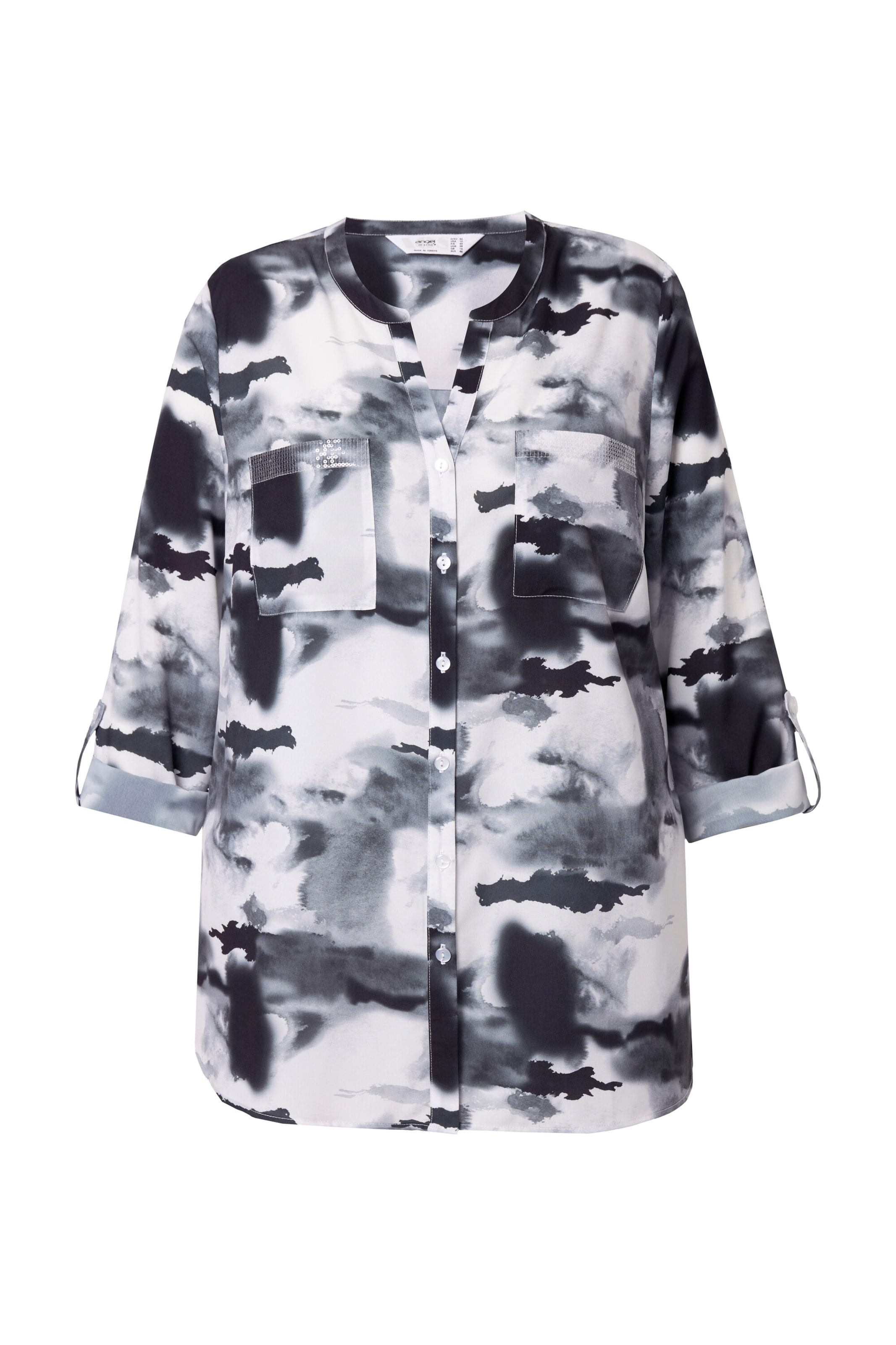 Angel of Style Bluse in Grau: Vorderseite