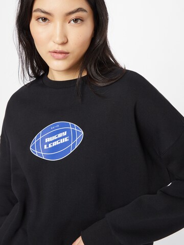 NU-IN - Sweatshirt 'Rugby' em preto