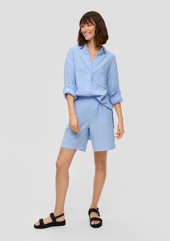 Wide leg Pantaloni di s.Oliver in blu