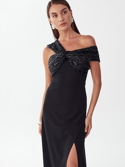 BWLDR Abendkleid 'Trisha' in 34 in schwarz / schwarzmeliert, Produktansicht