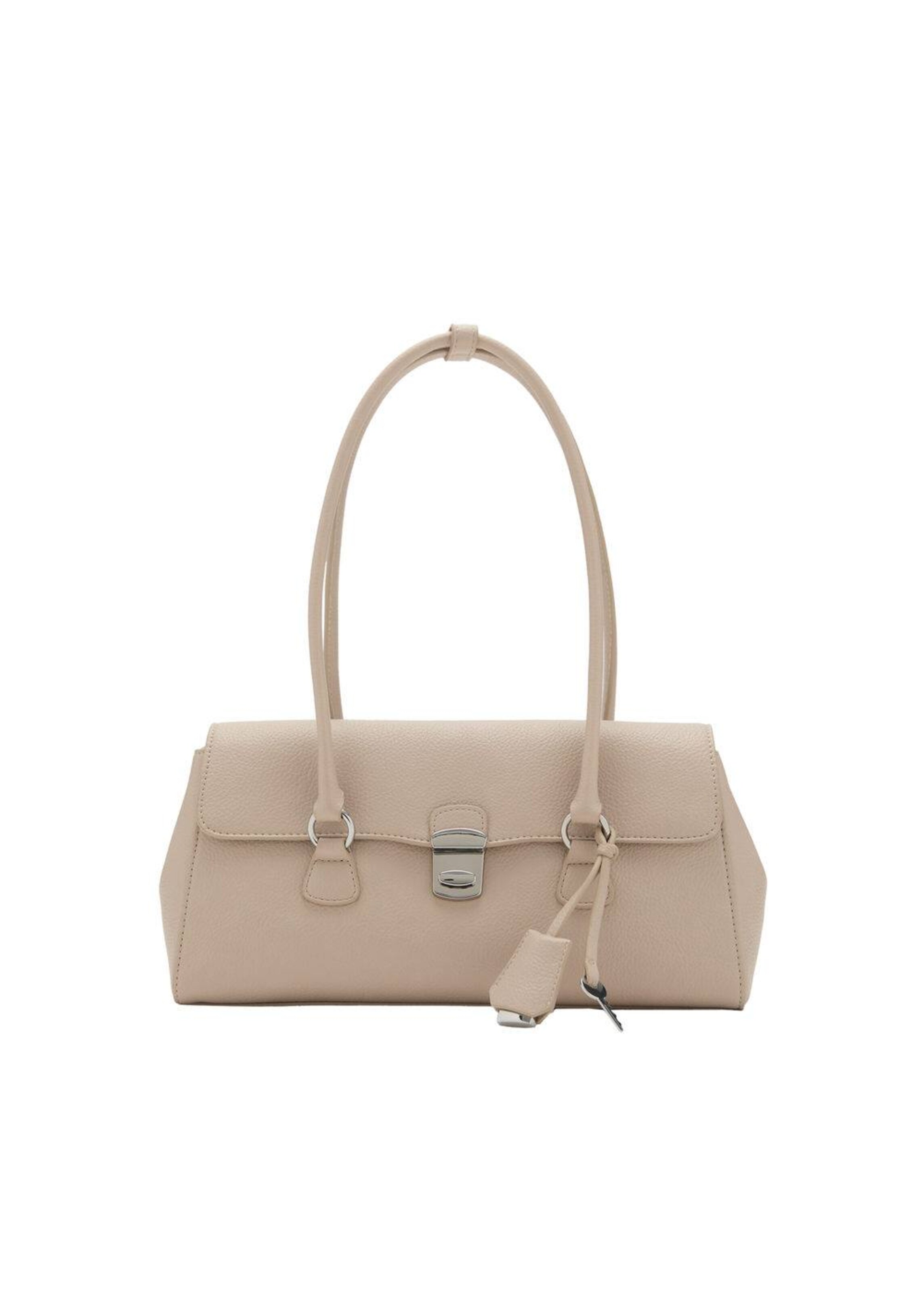 MANGO Shoulder Bag 'Siena' in Beige: front