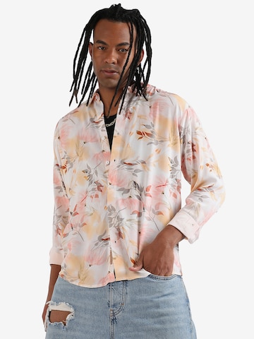 Campus Sutra Regular fit Button Up Shirt 'Aiden' in Pink: front