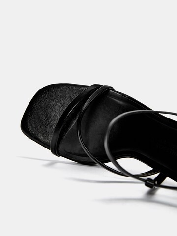 Pull&Bear Strap Sandals in Black