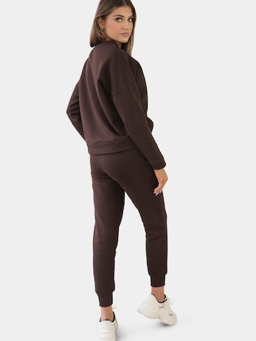 Regular Pantalon Ombre en marron