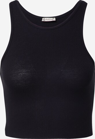 Top de la Free People pe negru: față