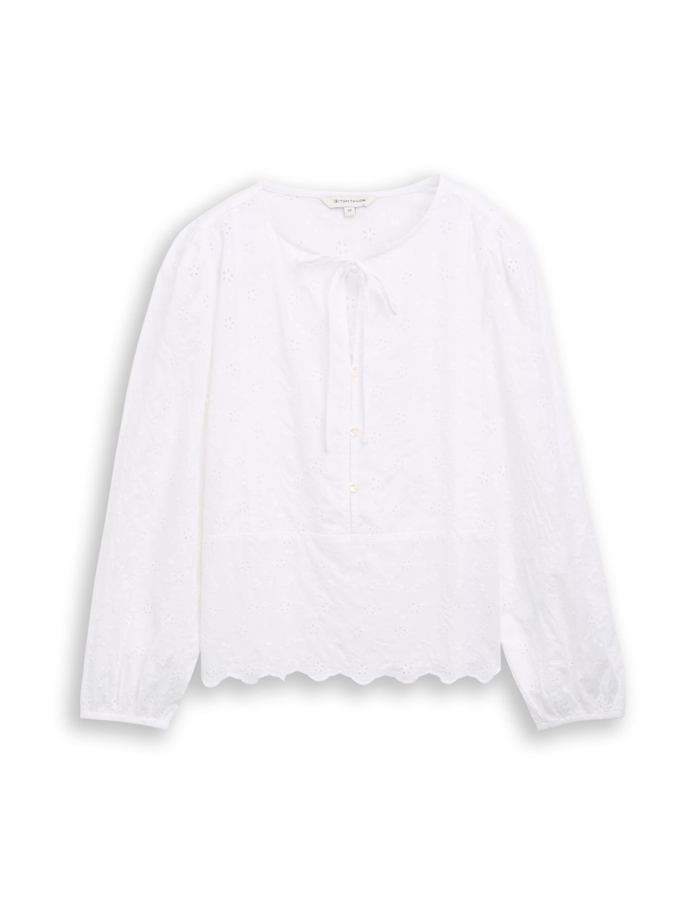 TOM TAILOR Блузка в Белый: спереди