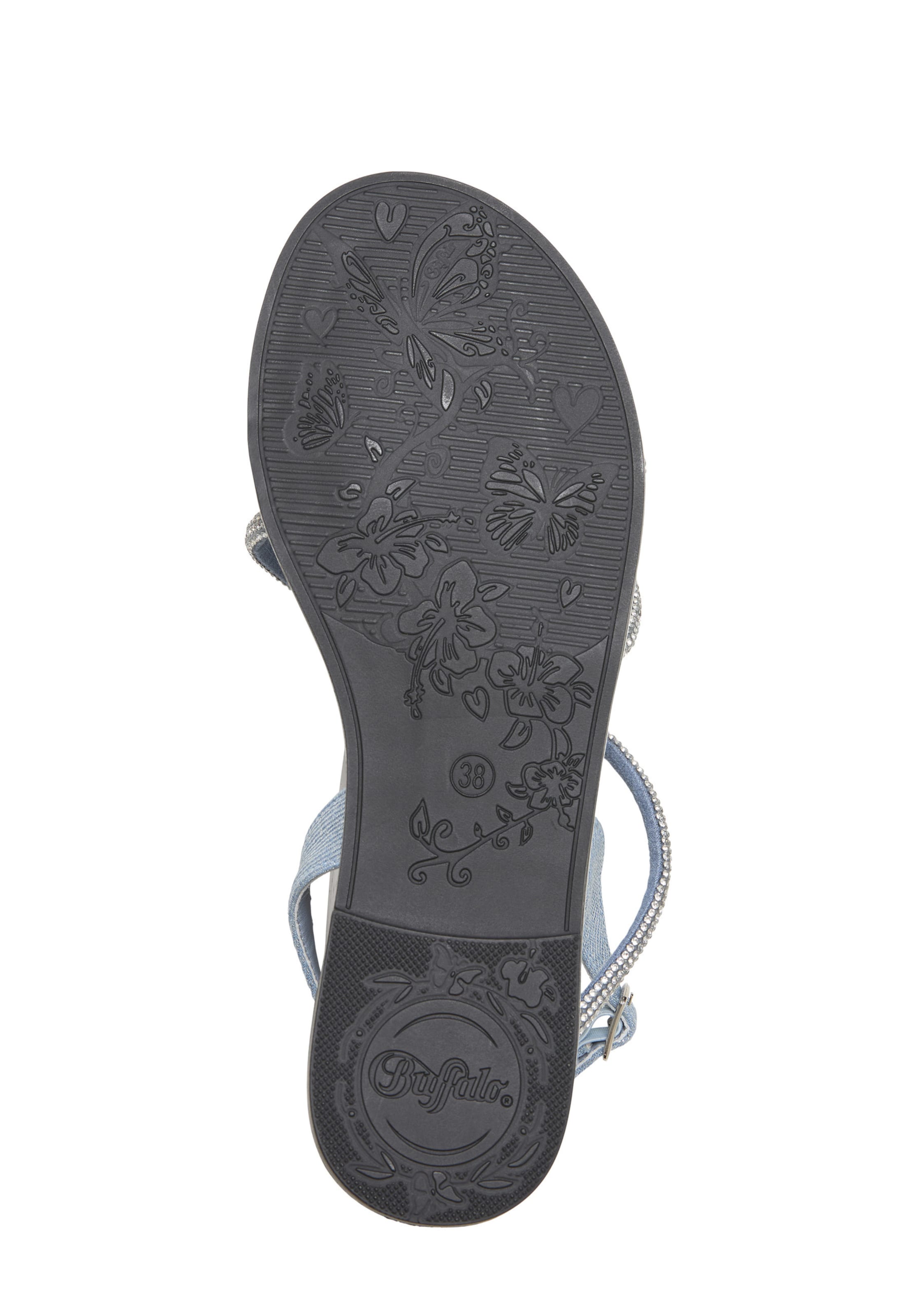 BUFFALO Páskové sandály 'Kira' – modrá