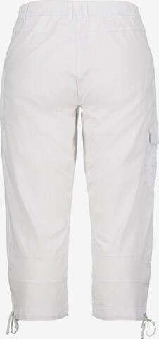 Regular Pantalon cargo Ulla Popken en blanc