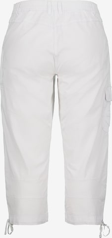 Ulla Popken Regular Cargo Pants in White