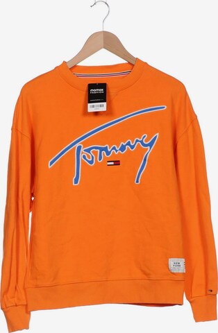 Tommy Jeans Sweatshirt & Zip-Up Hoodie in S in Orange: front
