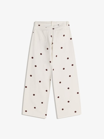 Bershka Wide Leg Jeans i beige