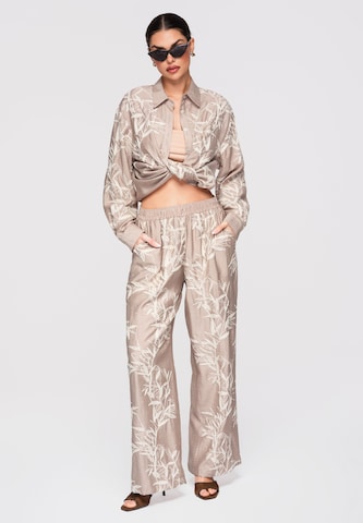 Ombre Loose fit Trousers in Beige
