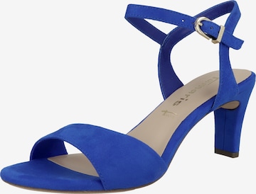 Tamaris Sandale in Blau: Vorderseite
