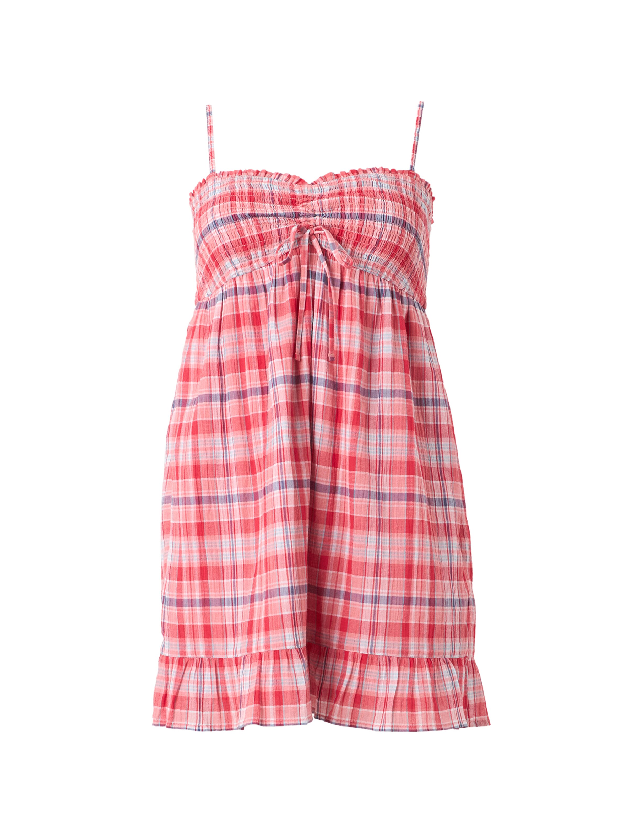 HOLLISTER Robe d’été en 34 en bleu marine / rouge / rouge clair / blanc cassé, Vue avec produit