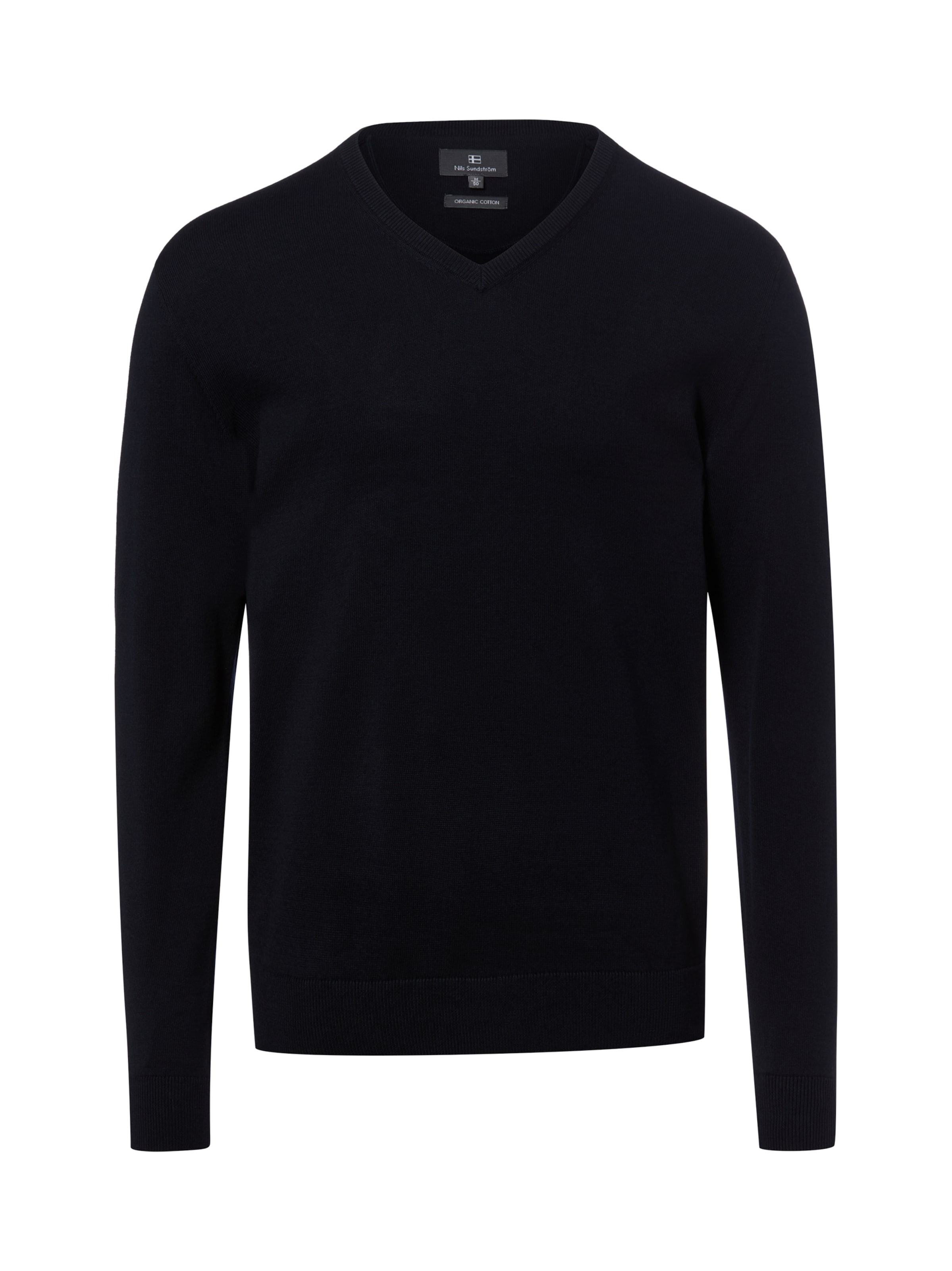 Pull-over Nils Sundström en noir : devant