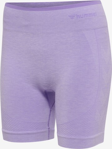 Hummel Skinny Sportshorts in Lila