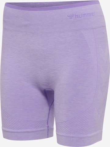Hummel Skinny Workout Pants in Purple
