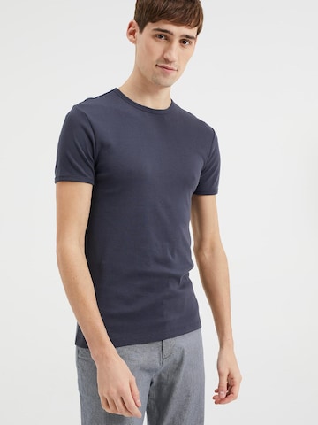 T-Shirt WE Fashion en bleu : devant