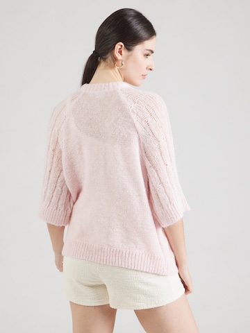 VILA Knit Cardigan 'VICHOCA' in Pink